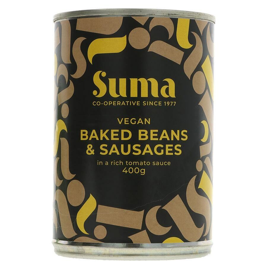 Suma Vegan Baked Beans & Sausage 400g