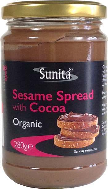 Sunita Organic Sesame Spread with Cocoa 280g