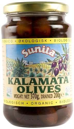 Sunita Organic Kalamata Olives 360g