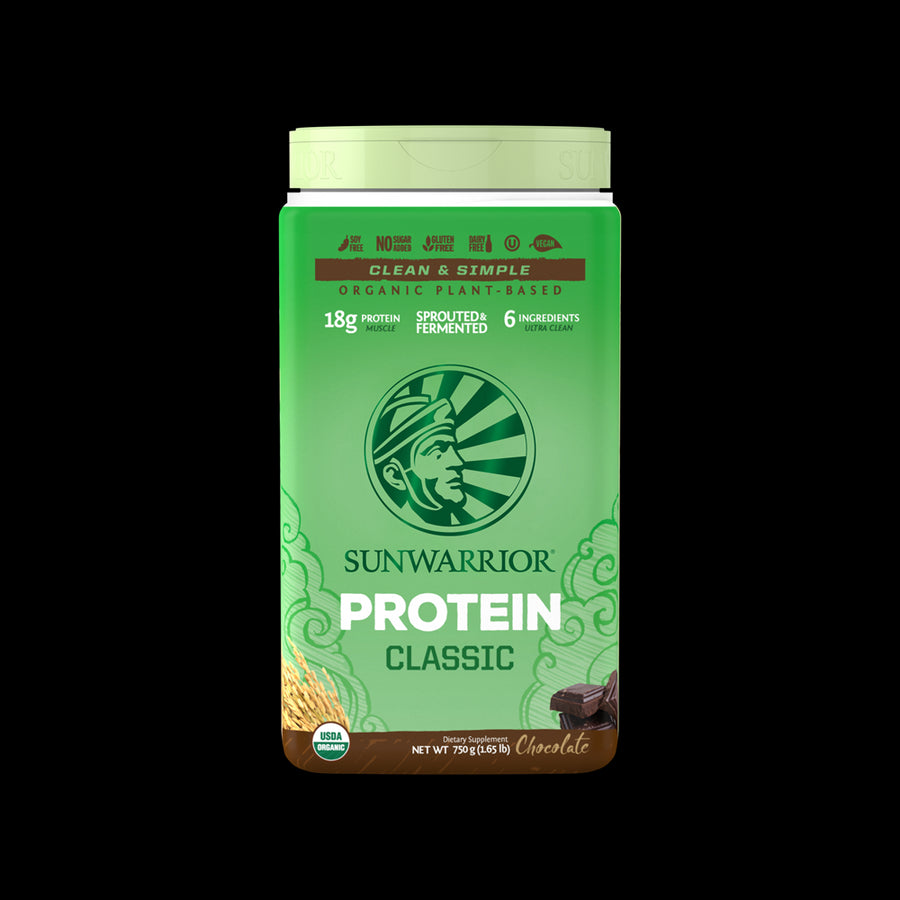 Sunwarrior Classic Protein Raw Vegan Chocolate Powder 750g