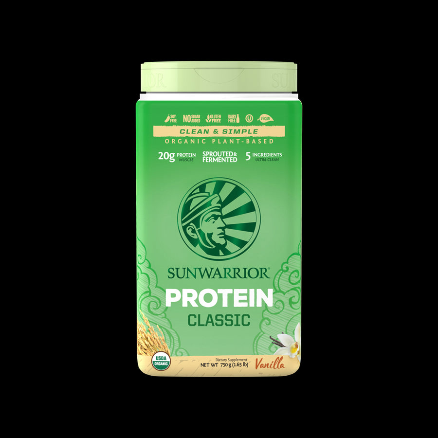 Sunwarrior Classic Protein Raw Vegan Vanilla Powder 750g