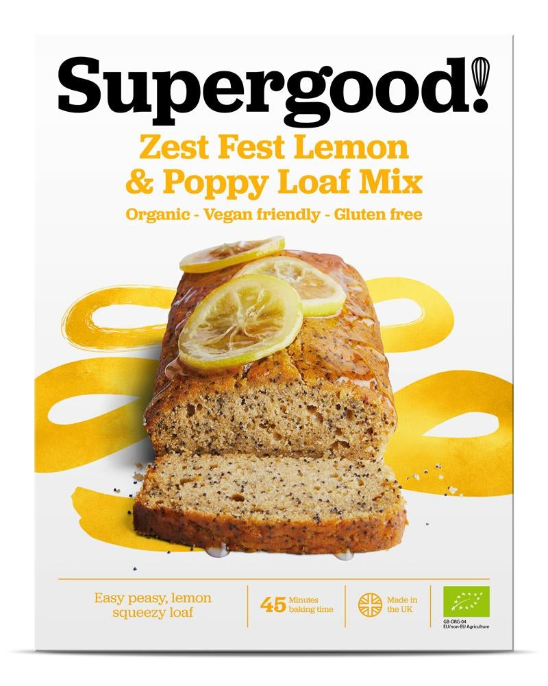 Supergood Zest Fest Lemon & Poppy Loaf Mix 270g