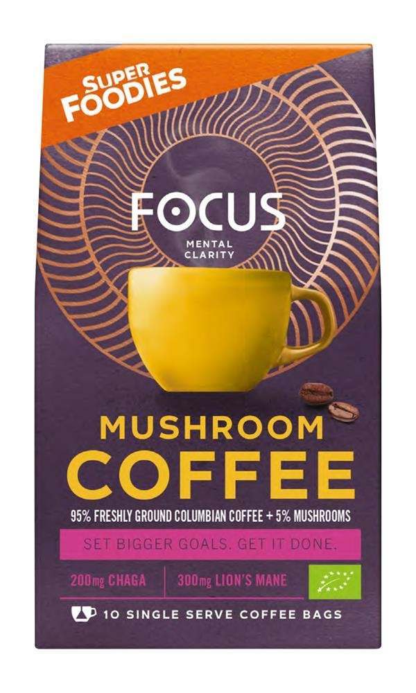 Superfoodies Mushroom Coffee Focus 10 Sachets