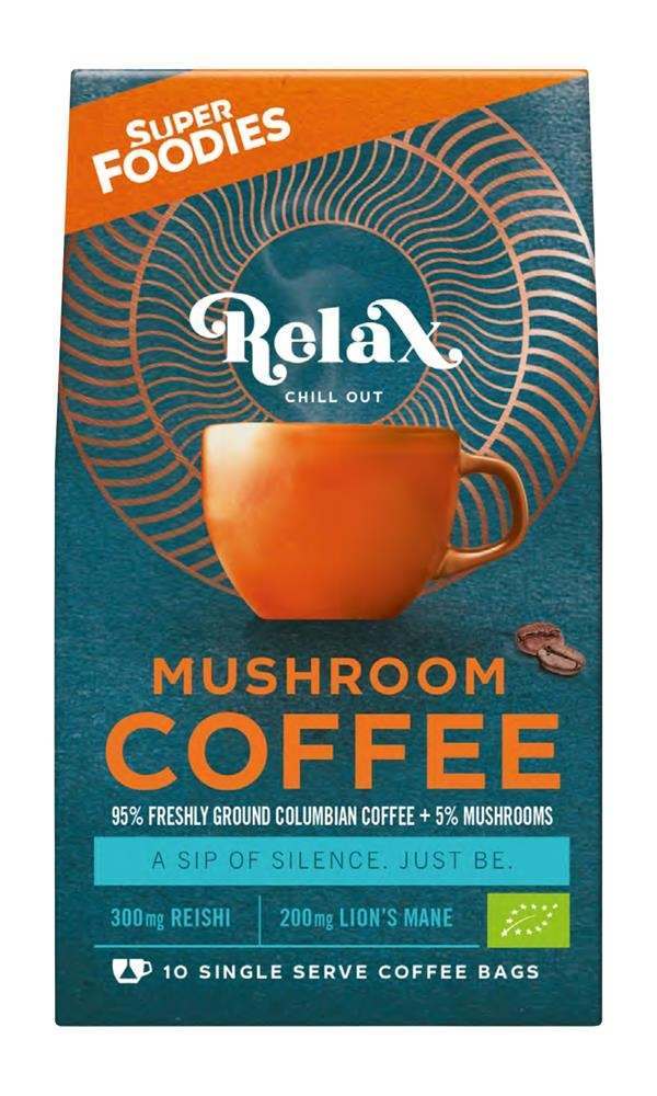 Superfoodies Mushroom Coffee Relax 10 Sachets