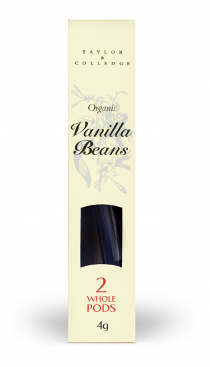 Taylor & Colledge Organic Vanilla Bean 2 Pods 4g