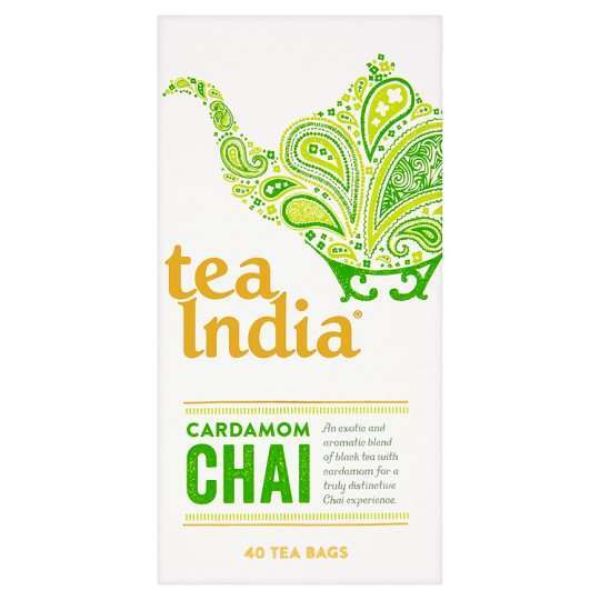 Tea India Cardamom Chai Tea - 40 Bags