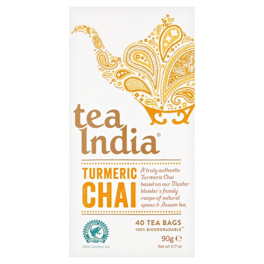 Tea India Turmeric Chai Tea - 40 Bags