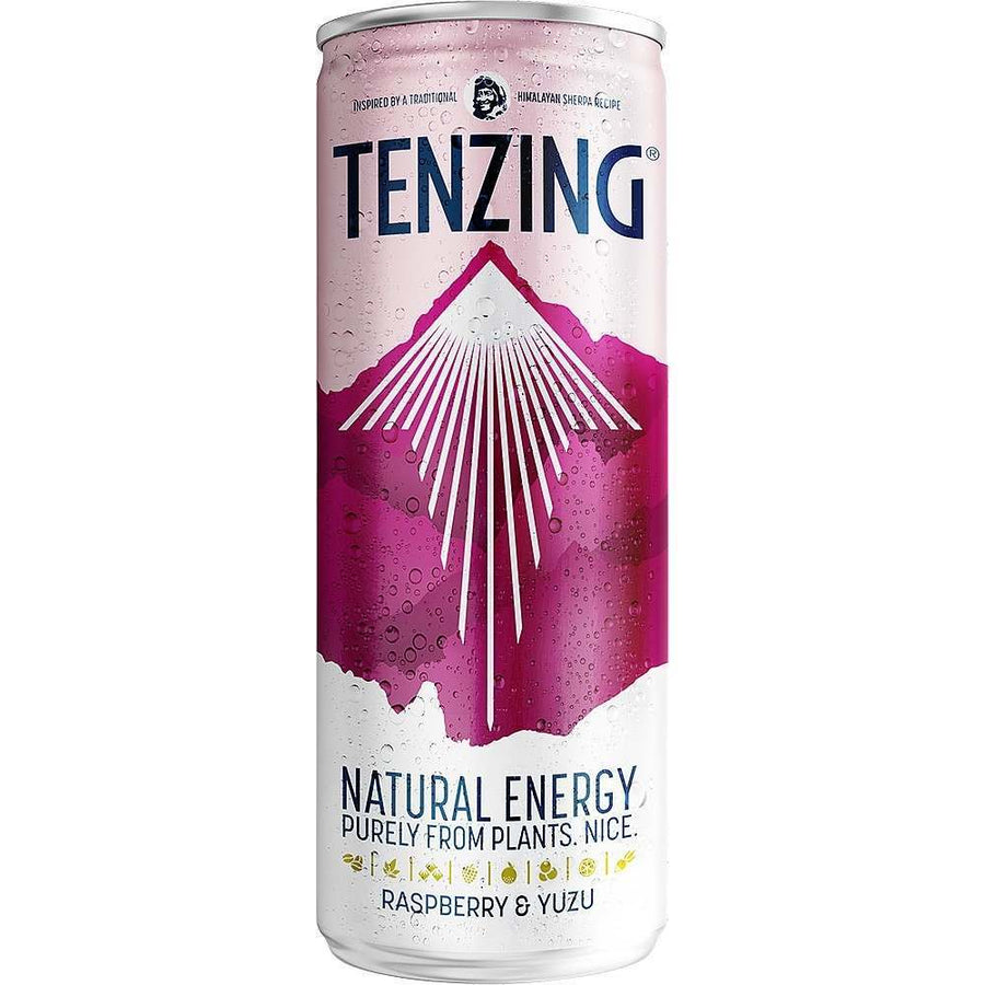 Tenzing Raspberry & Yuzu Natural Energy Drink 250ml