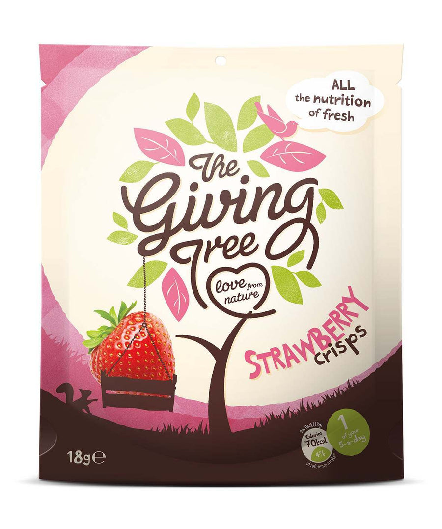 The Giving Tree Freeze Dried Strawberry Crisps 18g