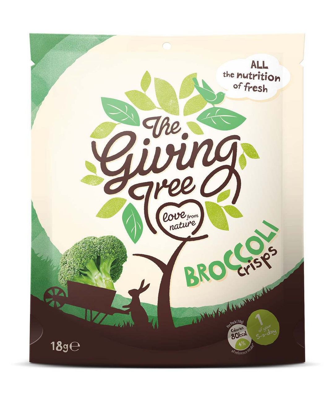 The Giving Tree Vacuum Fried Broccoli Crisps 18g