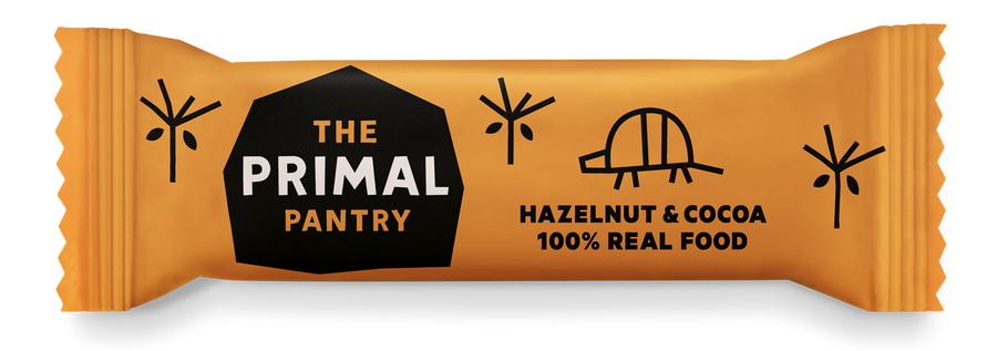 The Primal Pantry Hazelnut & Cocoa Paleo Bar 45g - Pack of 18