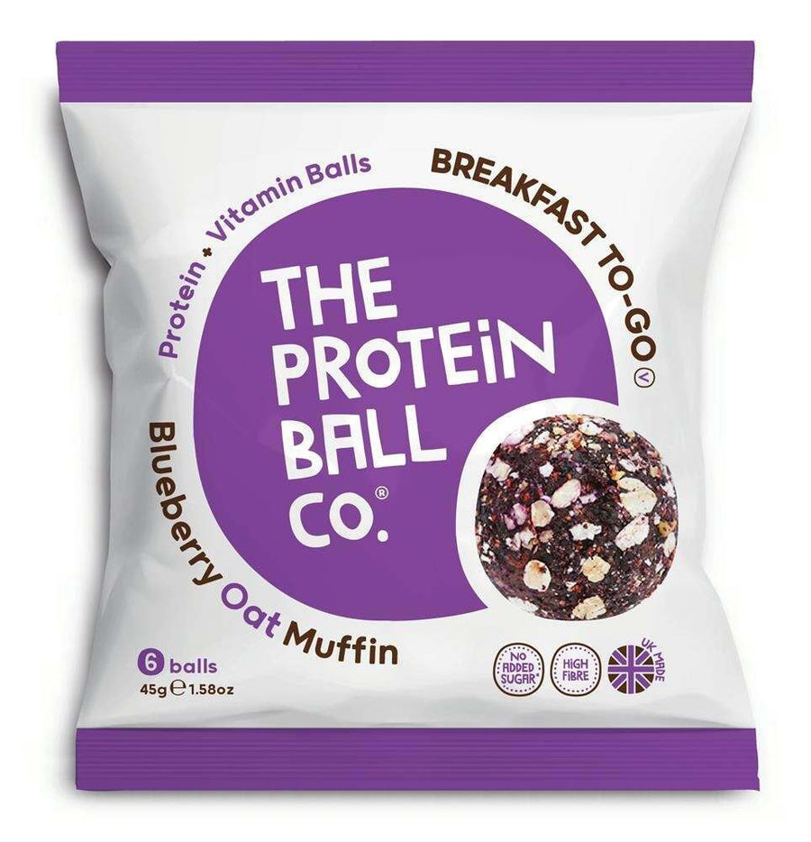 The Protein Ball Company Blueberry Oat Muffin Balls 45g - Pack of 10