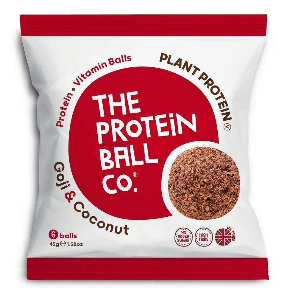 The Protein Ball Company Goji & Coconut Protein Balls 45g - Pack of 10