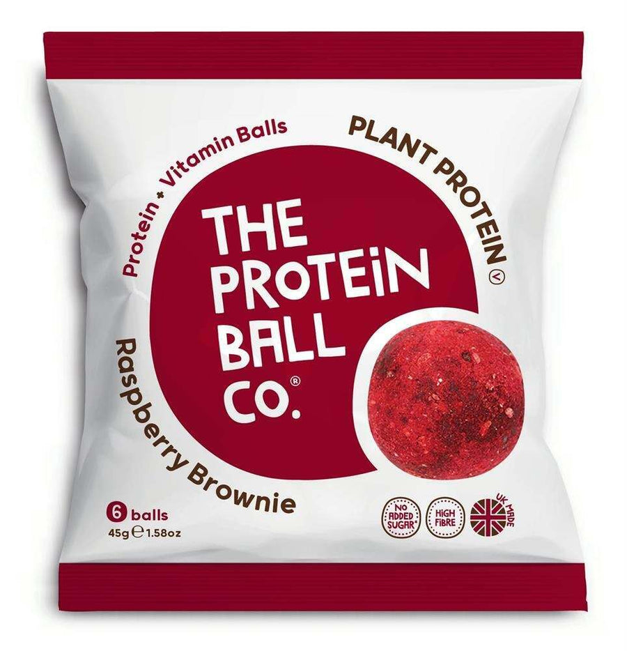 The Protein Ball Company Raspberry Brownie Balls 45g - Pack of 10