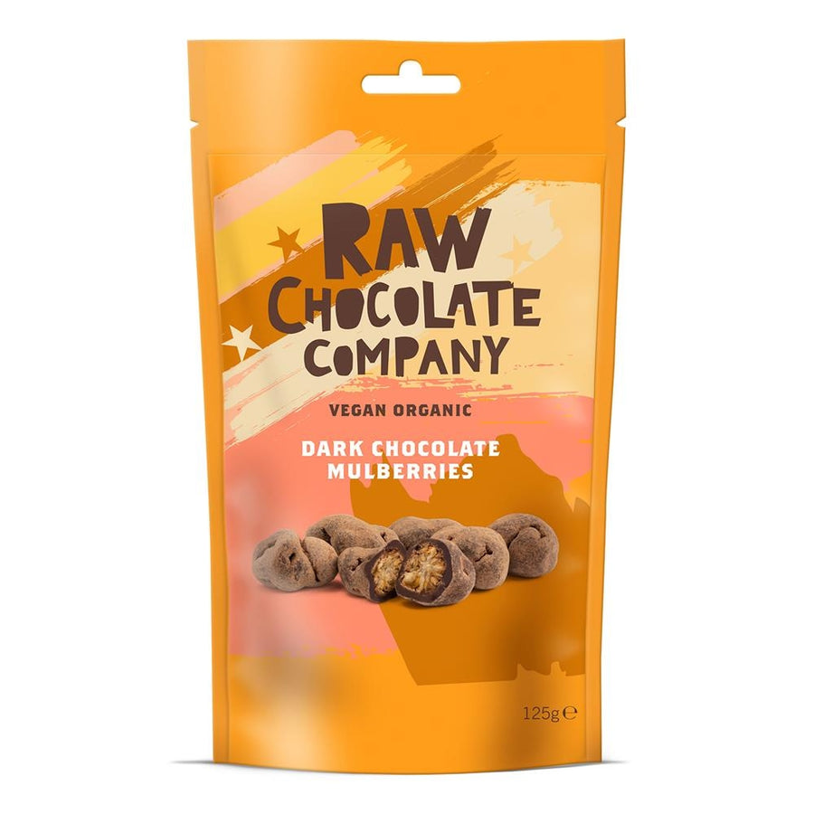 The Raw Chocolate Company Organic Chocolate Mulberries 125g