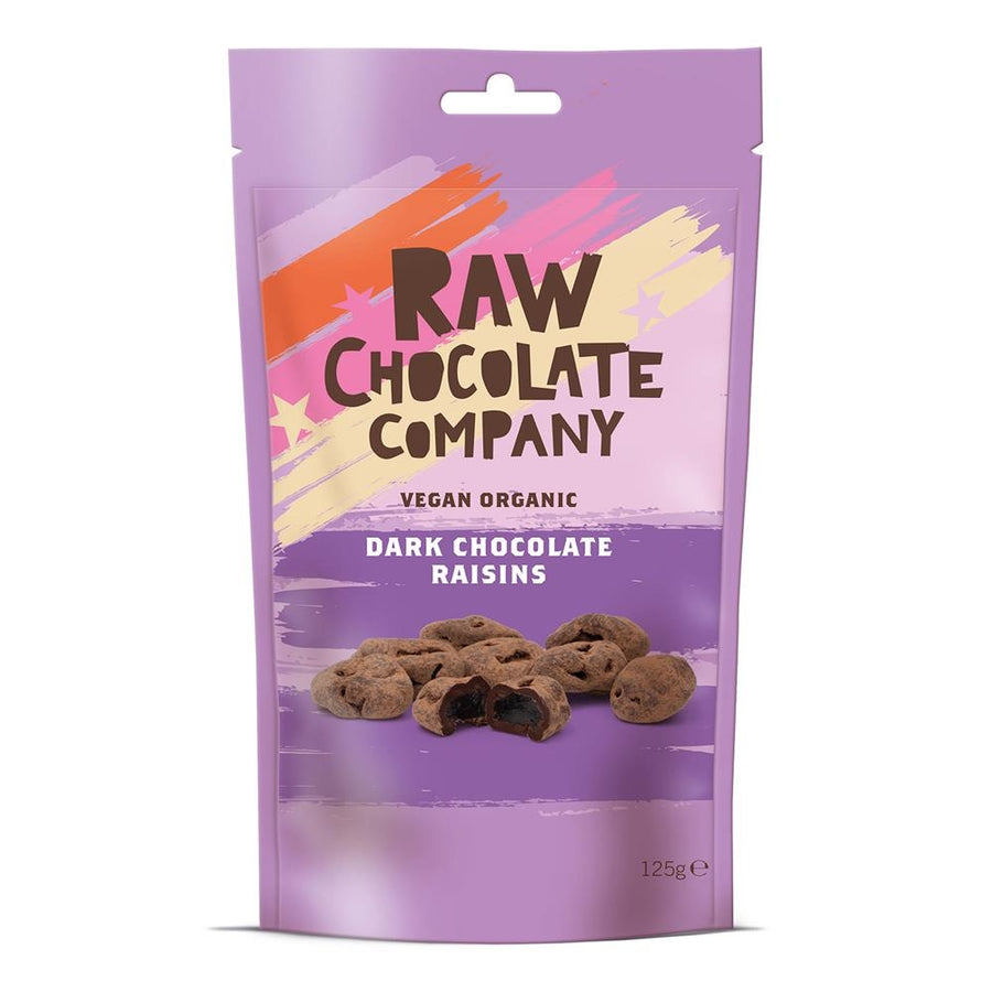 The Raw Chocolate Company Organic Chocolate Raisins 125g