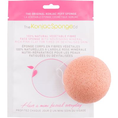 The Konjac Sponge Company Pink French Clay Facial Sponge Puff 