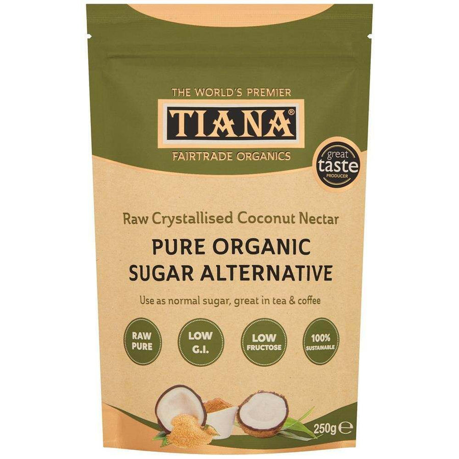 Tiana Organic Fair Trade Crystallised Coconut Nectar 250g