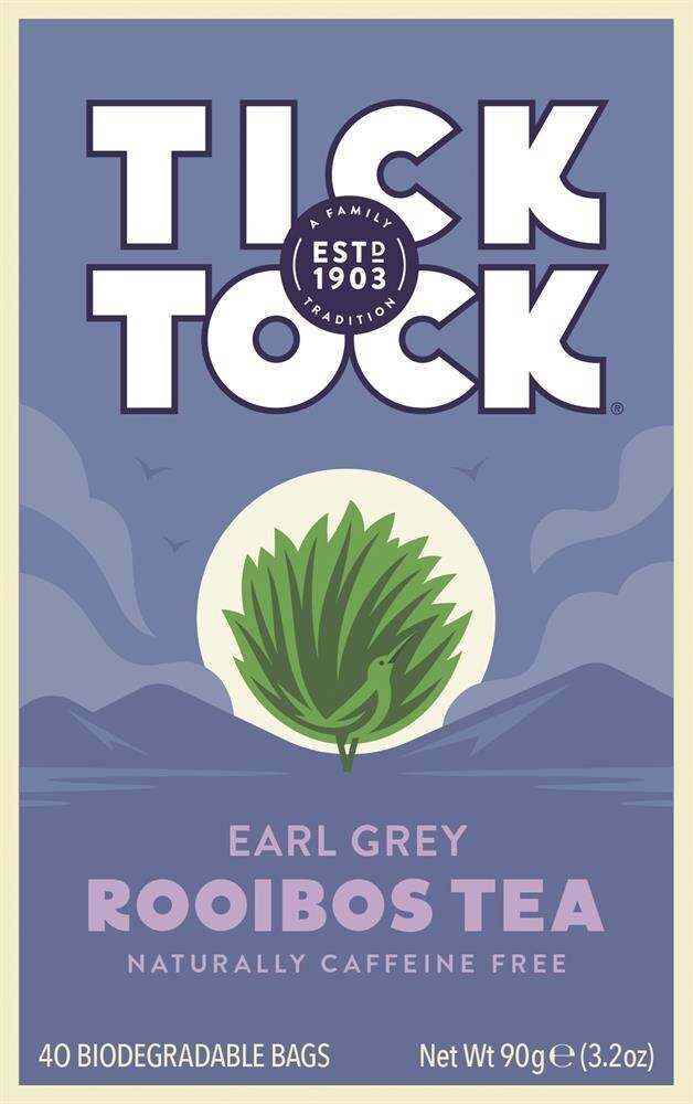 Tick Tock Tea Earl Grey Rooibos Tea 40 Bags