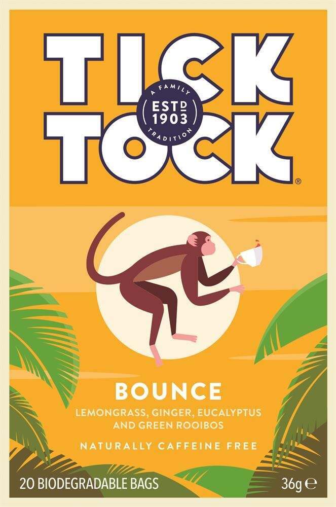 Tick Tock Tea Wellbeing Bounce Tea 20 Bags - Pack of 2