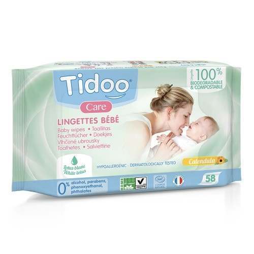 Tidoo Natural Perfume Compostable Wipes