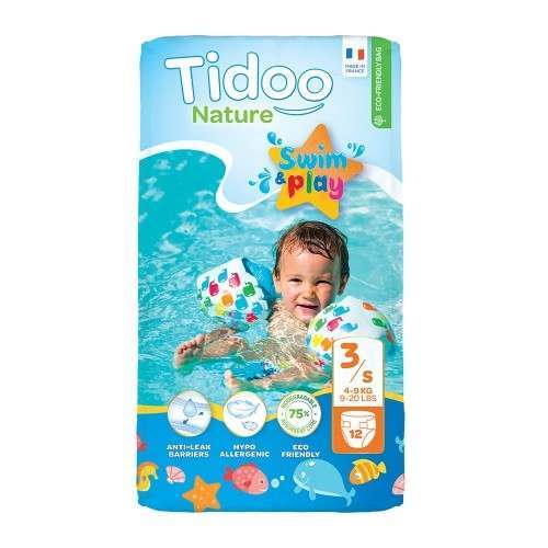 Tidoo Size 3 Swimming Nappies - 12 Nappies