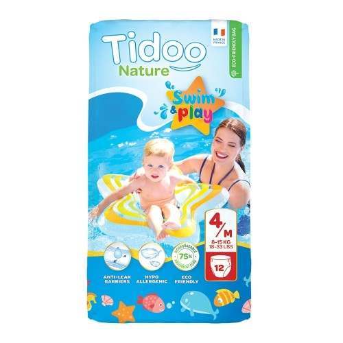 Tidoo Size 4 Swimming Nappies - 12 Nappies