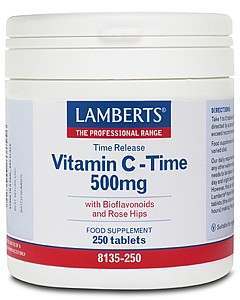 Lamberts Vitamin C 500mg Time Release 250 Tablets