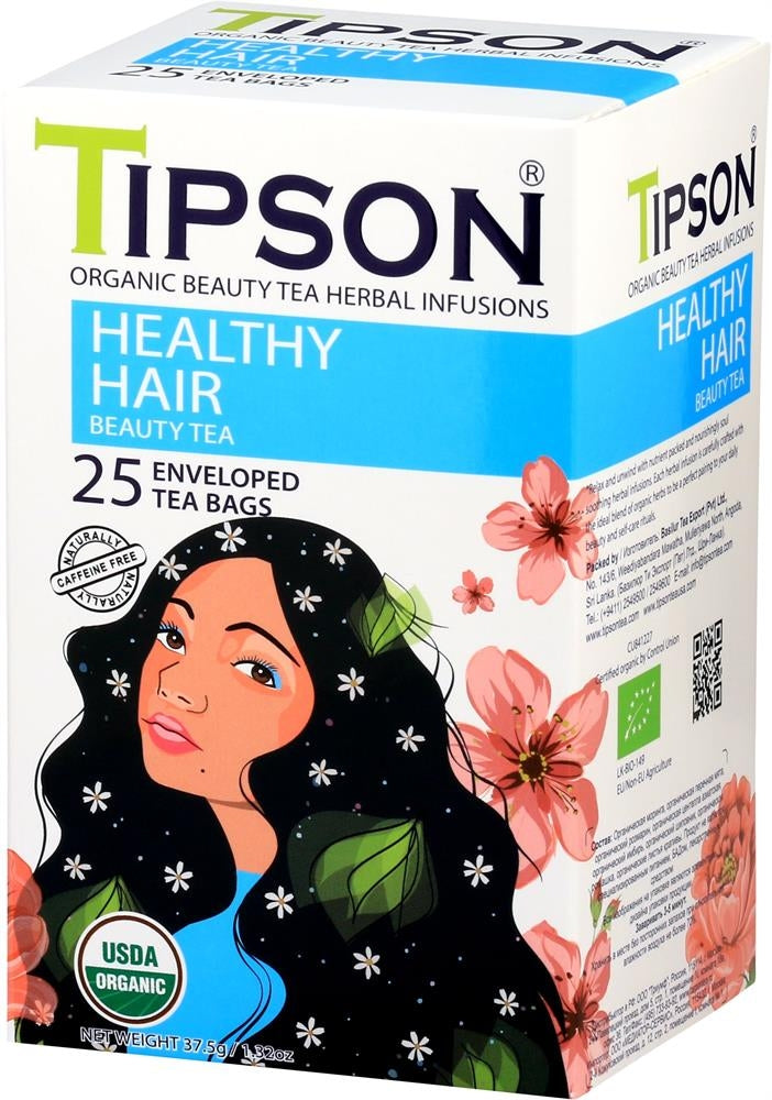 Tipson Organic Beauty Healthy Hair Tea - 25 Bags