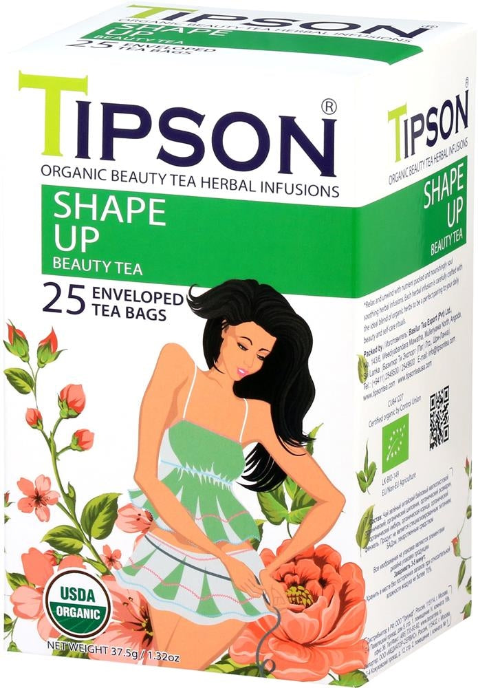 Tipson Organic Beauty Shape Up Tea - 25 Bags