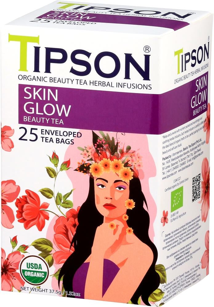Tipson Organic Beauty Skin Glow Tea - 25 Bags