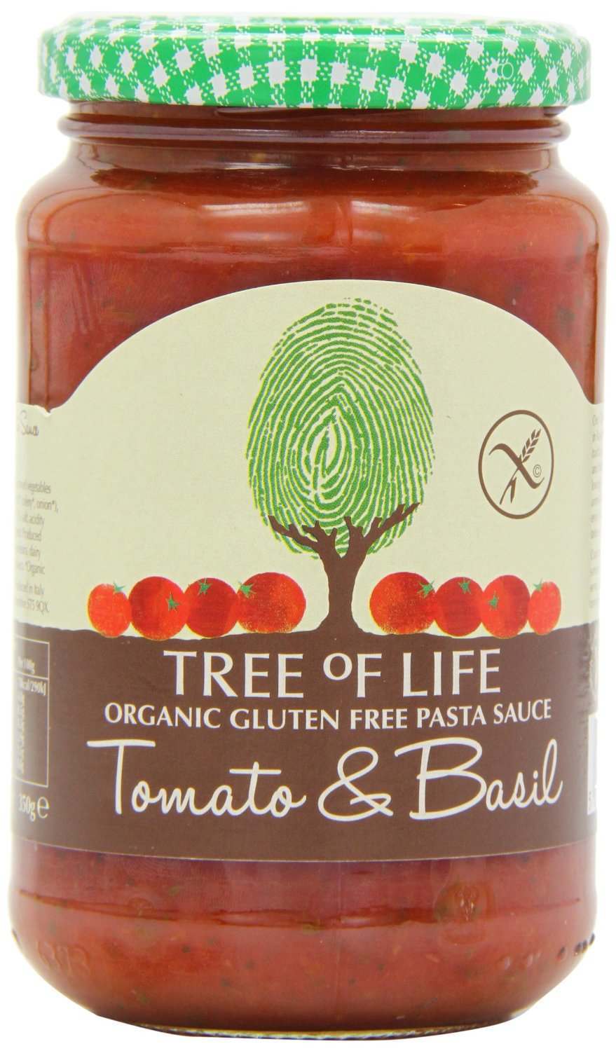 Tree of Life Organic & Gluten Free Tomato & Basil Pasta Sauce 350ml