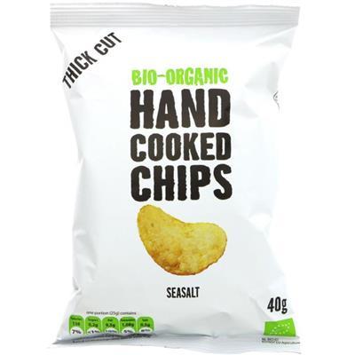 Trafo Organic Handcooked Sea Salt Crisps 40g - Pack of 5