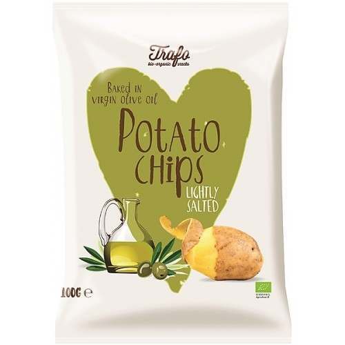 Trafo Organic Lightly Salted Potato Chips in Virgin Olive Oil 100g