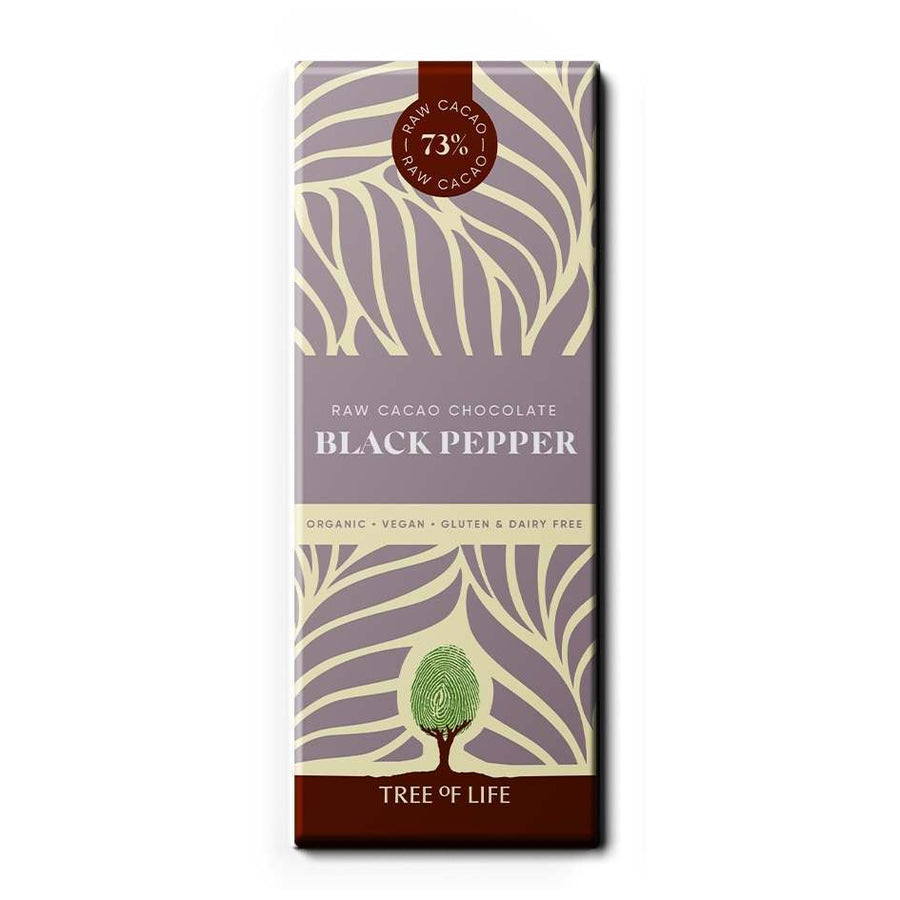 Tree of Life Raw Organic Black Pepper Chocolate 70g
