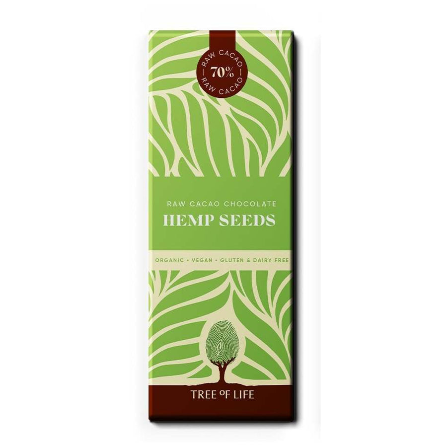 Tree of Life Raw Organic Hemp Seed Chocolate 75g