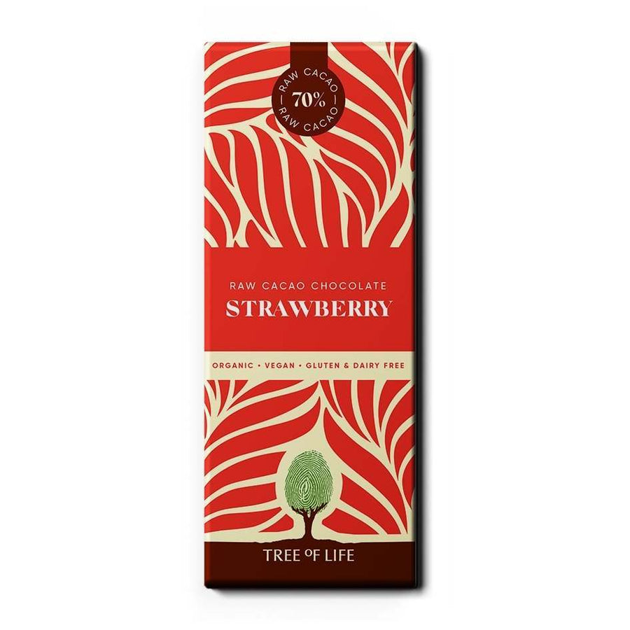 Tree of Life Raw Organic Strawberry Chocolate 75g