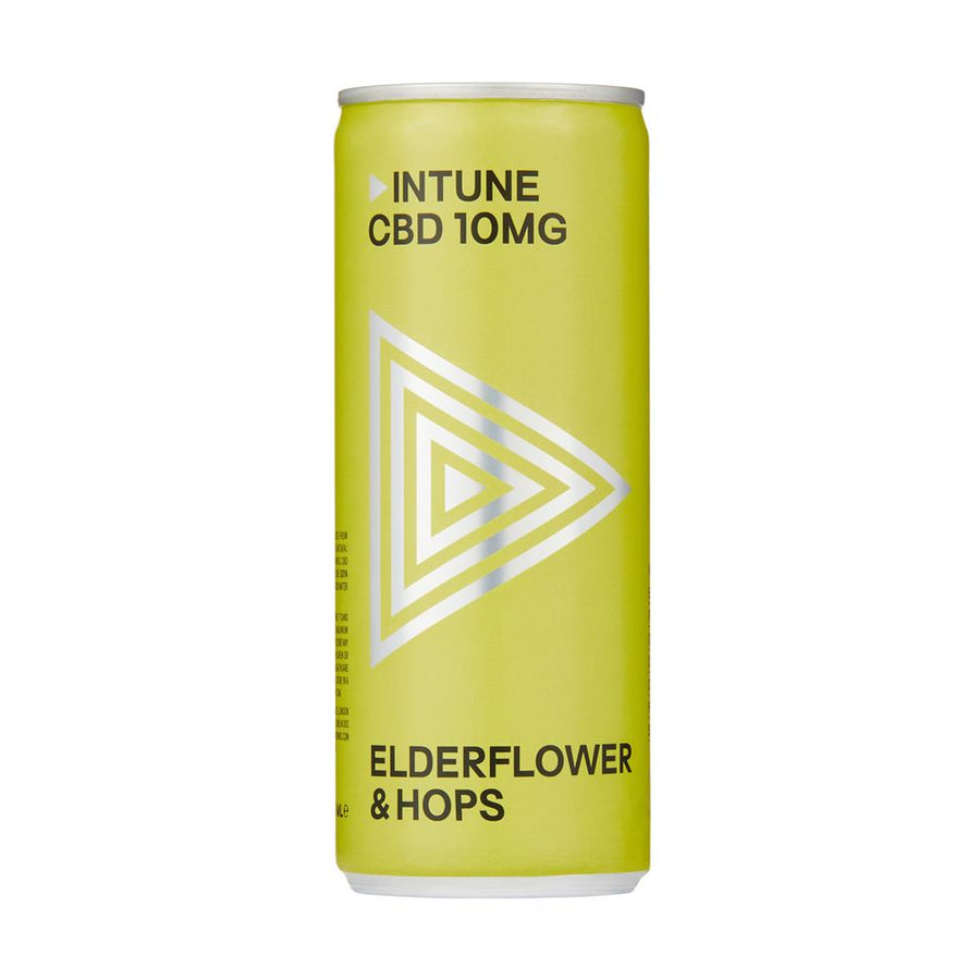 Intune Elderflower & Hops 10mg CBD Drink 250ml - Pack of 3