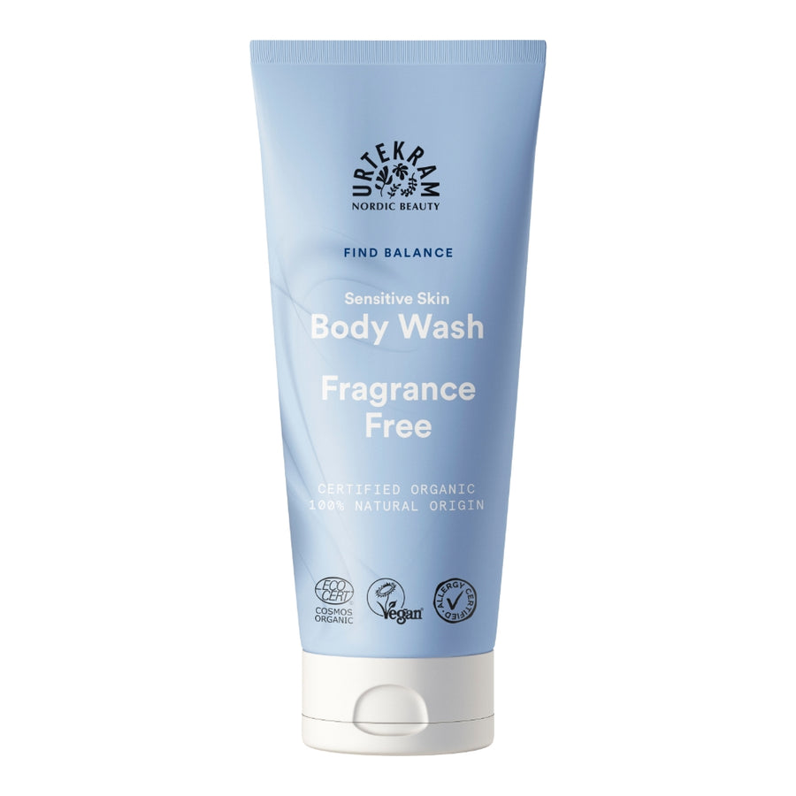 Urtekram Fragrance Free Body Wash for Sensitive Skin 200ml