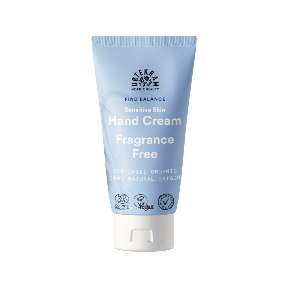 Urtekram Fragrance Free Hand Cream for Sensitive Skin 75ml