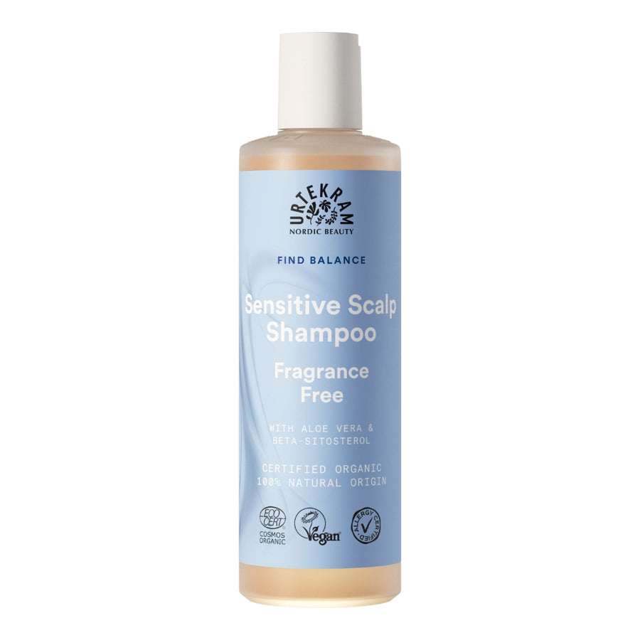 Urtekram Fragrance Free Shampoo for Sensitive Scalp 250ml