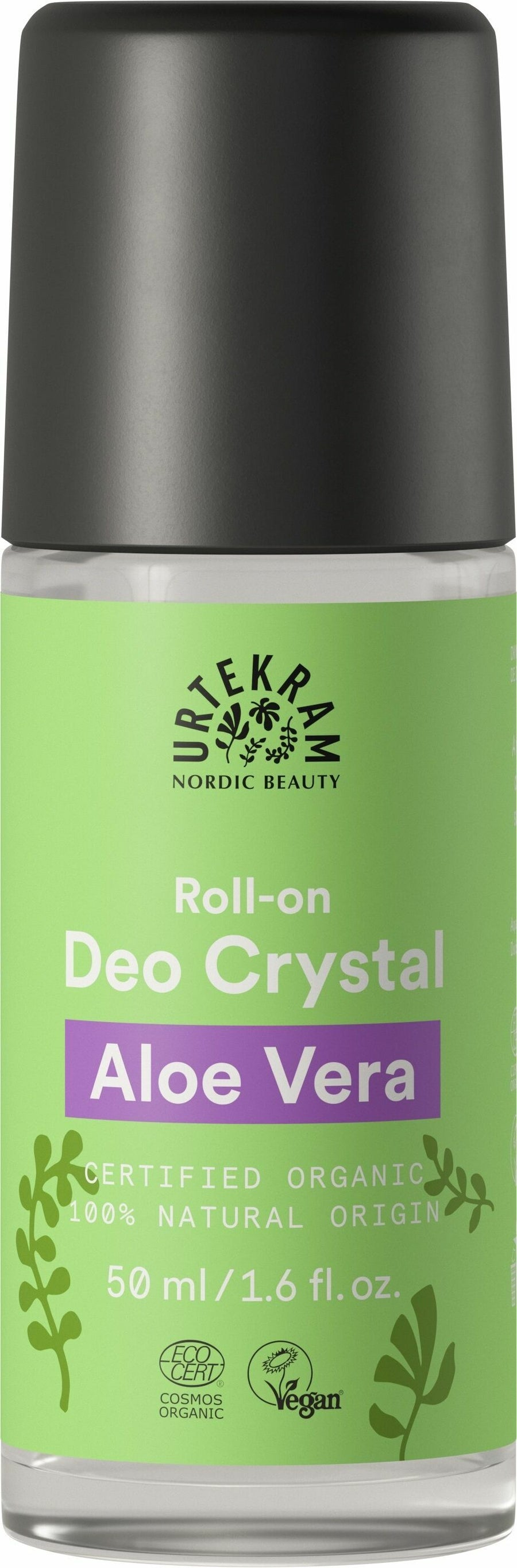 Urtekram Organic Aloe Vera Crystal Deodorant Roll-On 50ml