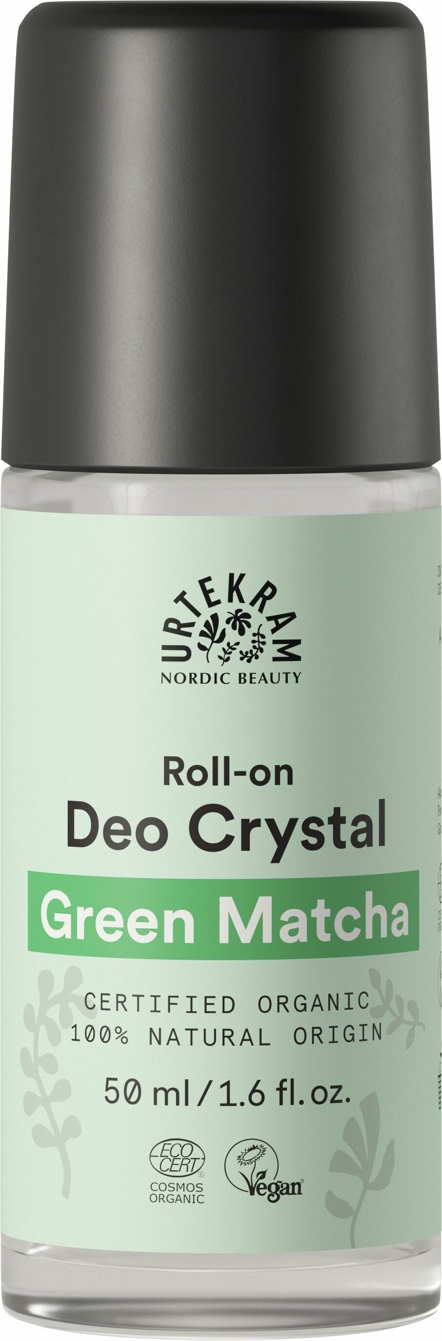 Urtekram Organic Green Matcha Crystal Deodorant Roll-On 50ml