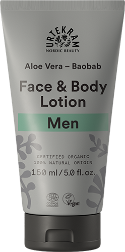 Urtekram Organic Men Aloe Vera Baobab Face & Body Lotion 150ml