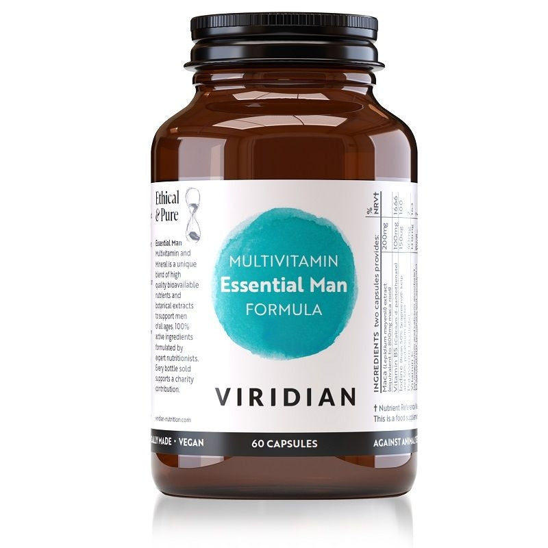 Viridian Multivitamin Essential Man Formula 60 Capsules
