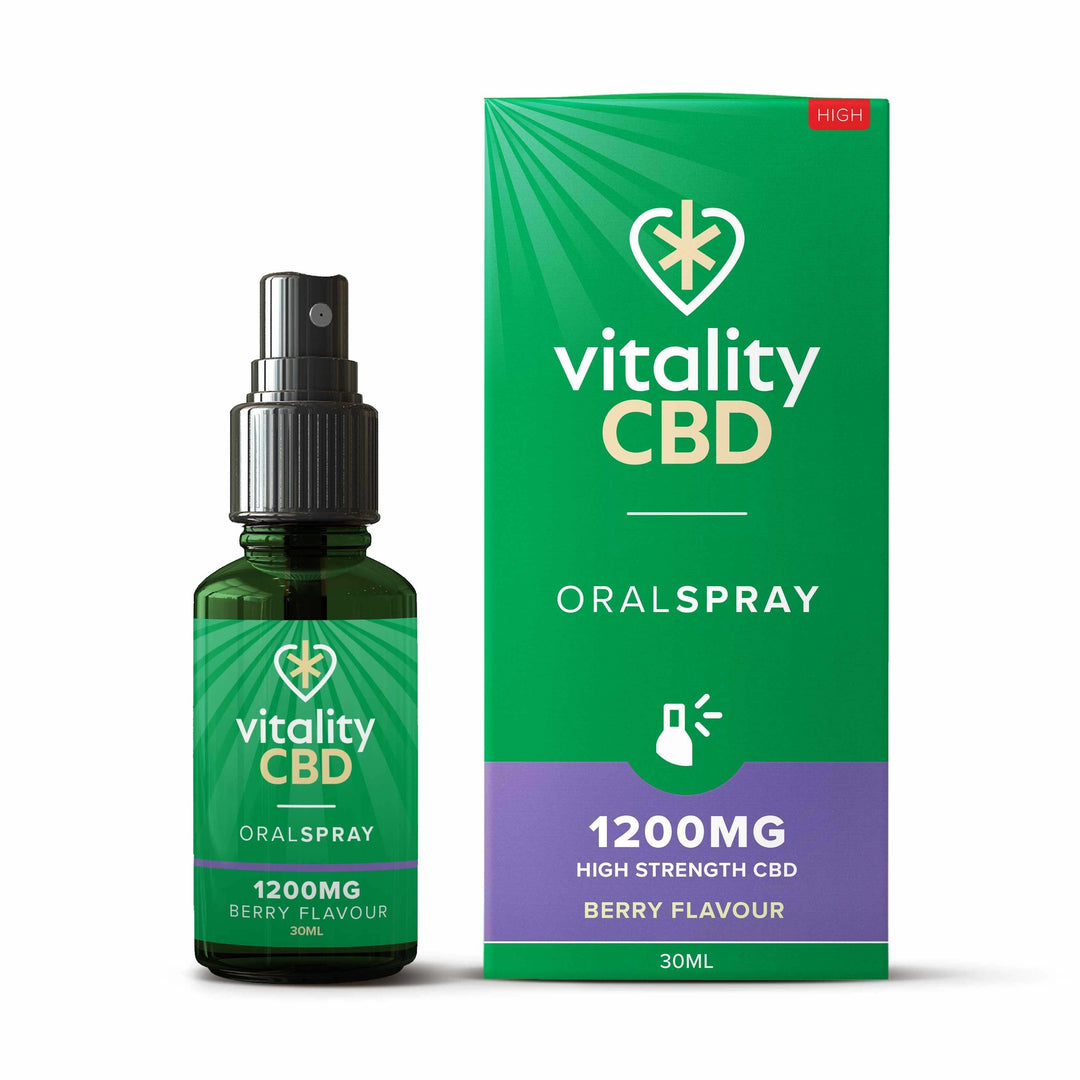 Vitality CBD Berry 1200mg CBD Oral Spray 30ml