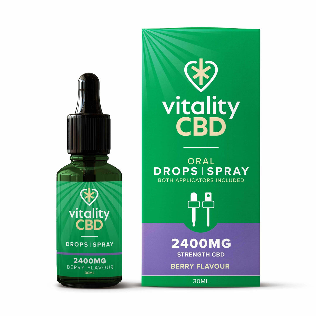 Vitality CBD Berry 2400mg CBD Oral Drops | Spray 30ml