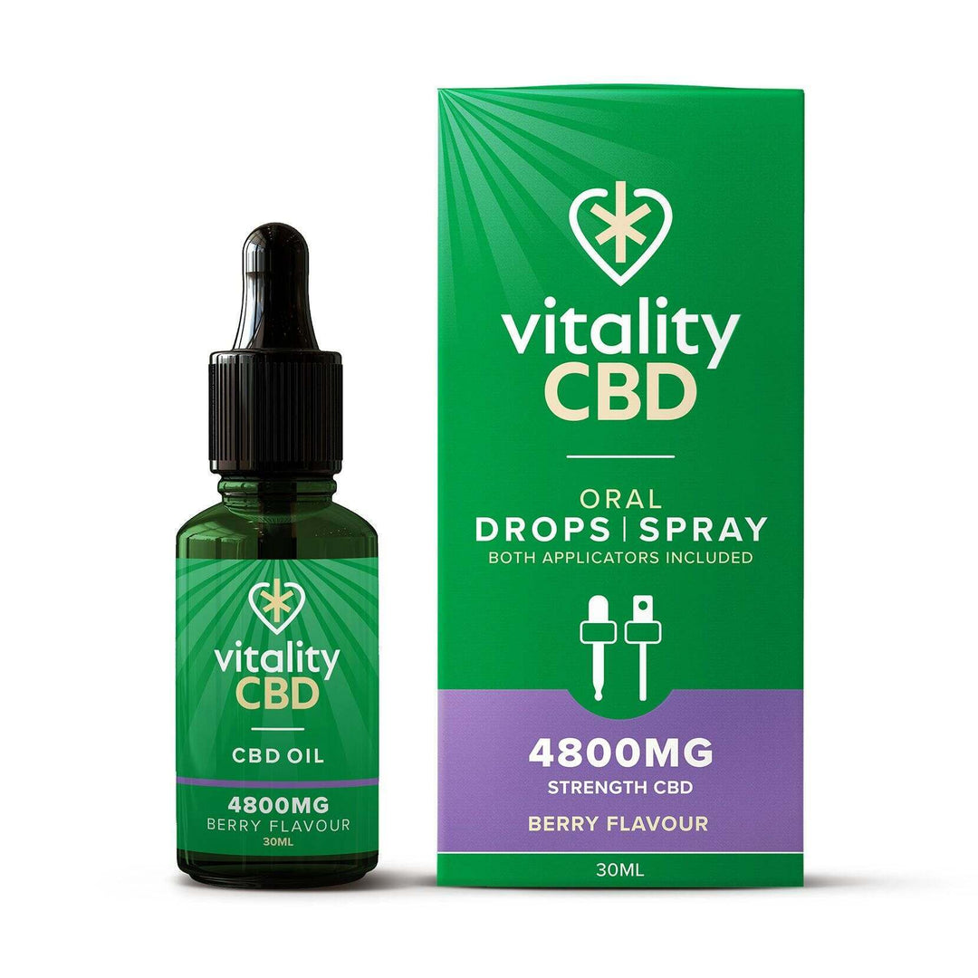 Vitality CBD Berry 4800mg CBD Oral Drops | Spray 30ml
