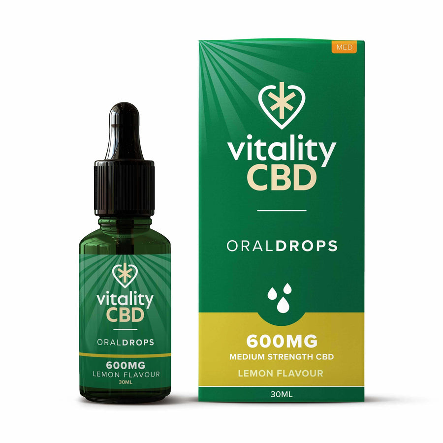 Vitality CBD Lemon 600mg CBD Oral Drops 30ml