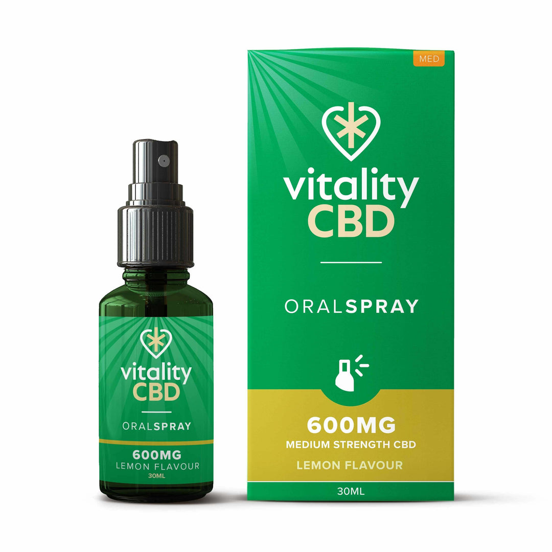 Vitality CBD Lemon 600mg CBD Oral Spray 30ml